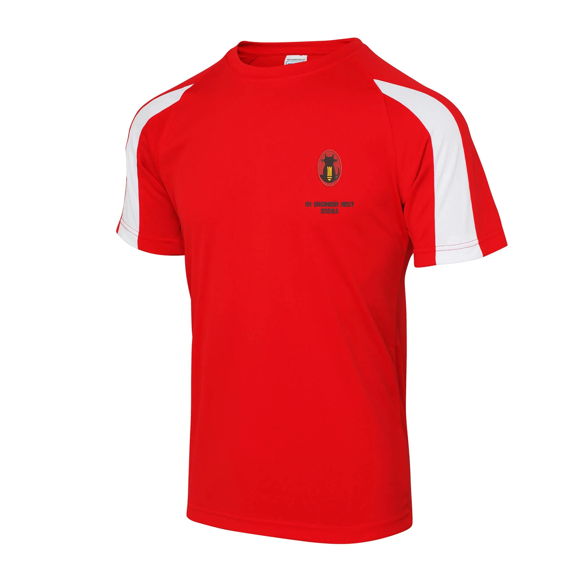 101 Engineer Regiment EOD&S Contrast Polyester T-Shirt