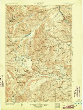 1904 Mt Aix, WA - Washington - USGS Topographic Map