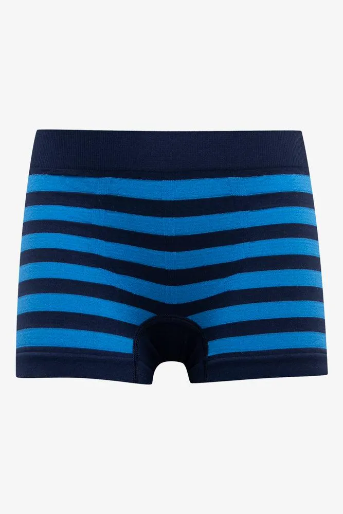 3 Pack Seam-Free Boxers Blue
