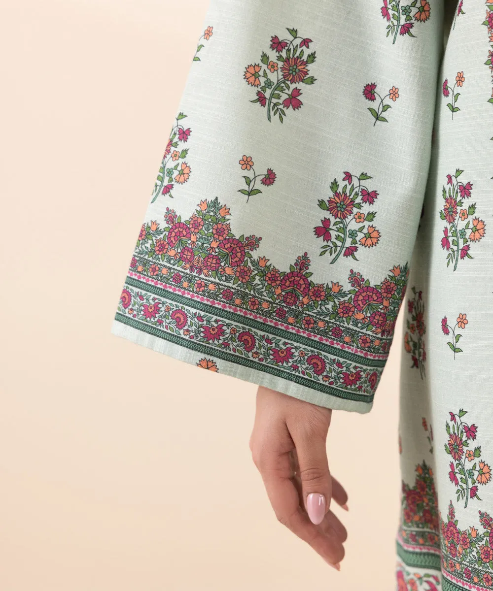3 Piece - Embroidered Khaddar Suit