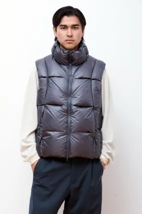 Lead Grey 3D Down Vest for Optimal Warmth and Comfort
