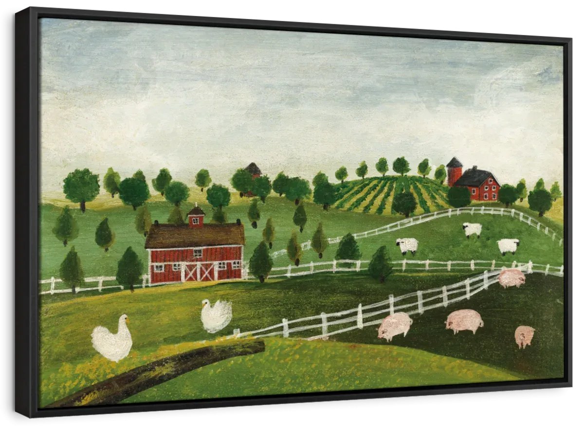 A Day At The Farm Bright Wall Art