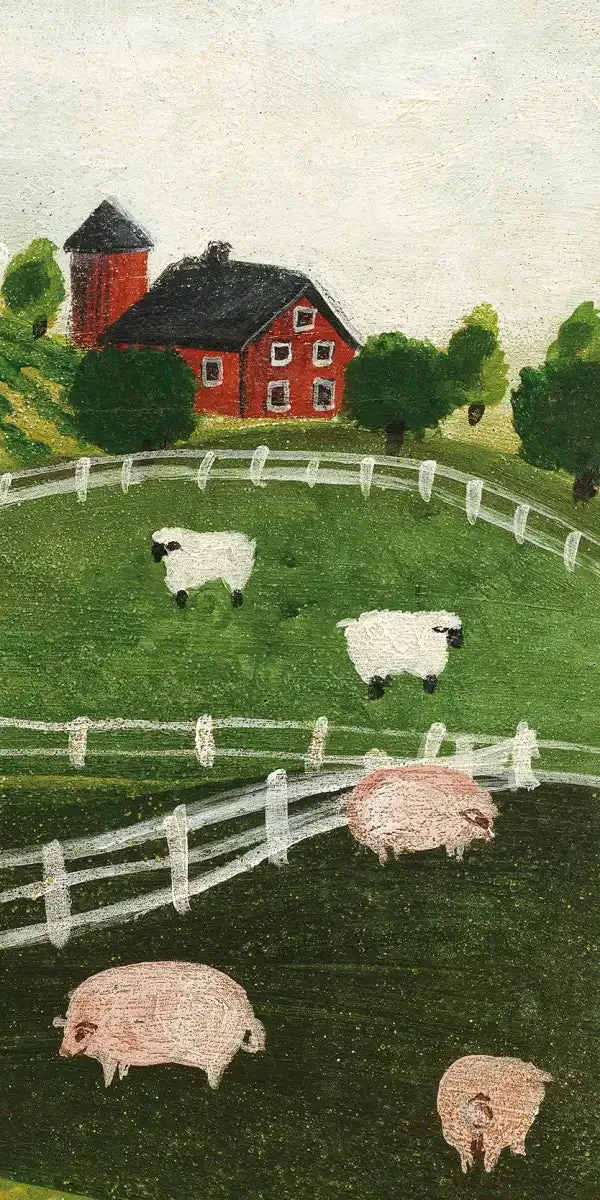 A Day At The Farm Bright Wall Art