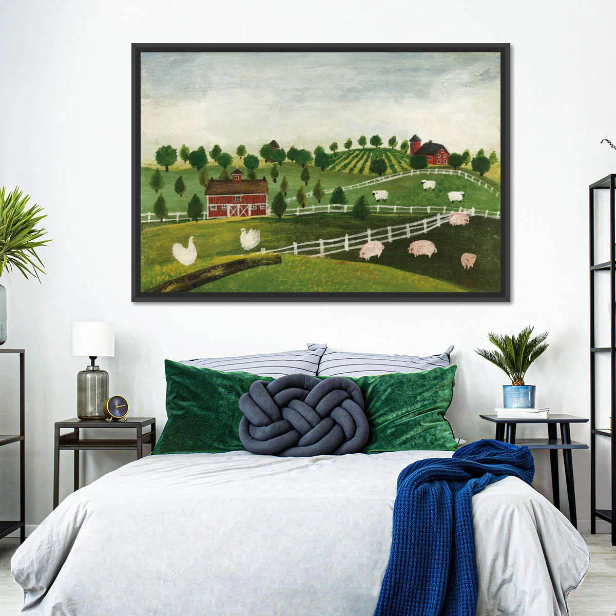 A Day At The Farm Bright Wall Art