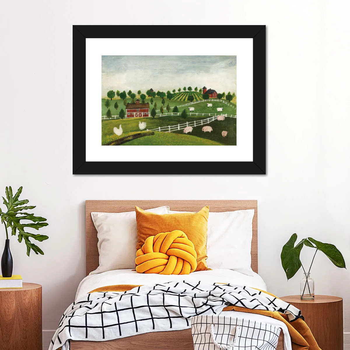 A Day At The Farm Bright Wall Art