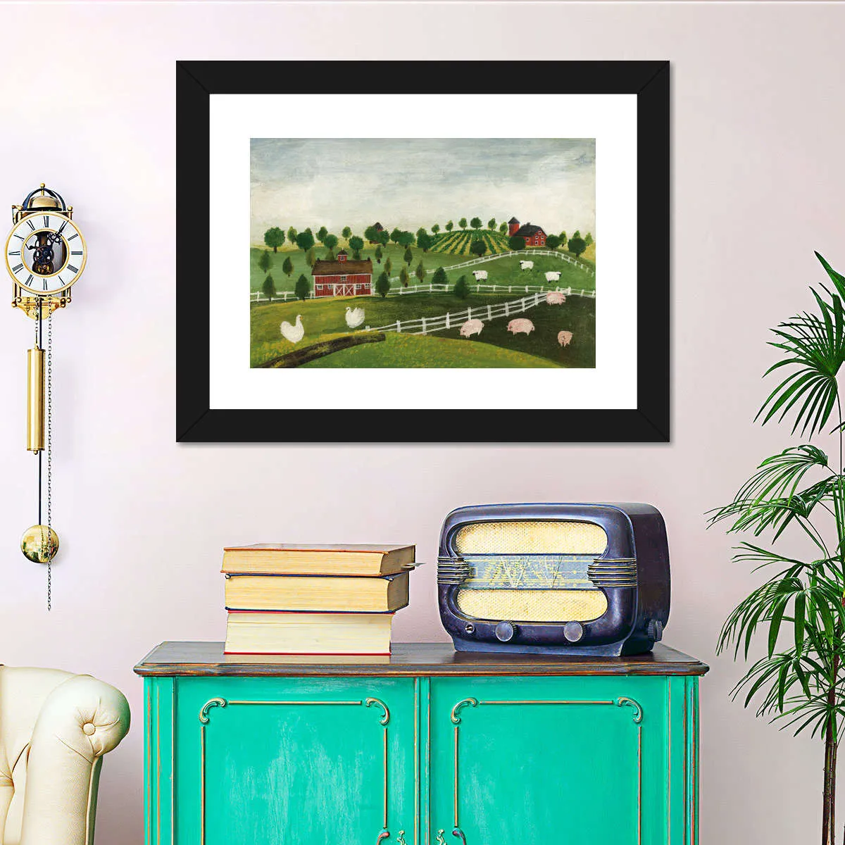 A Day At The Farm Bright Wall Art
