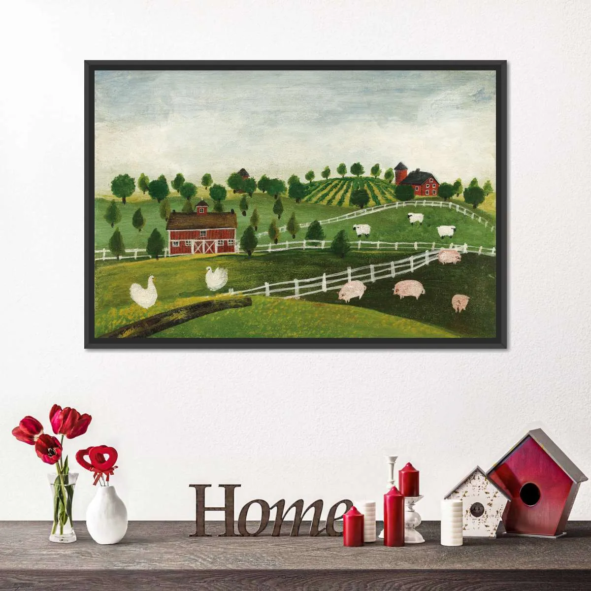 A Day At The Farm Bright Wall Art