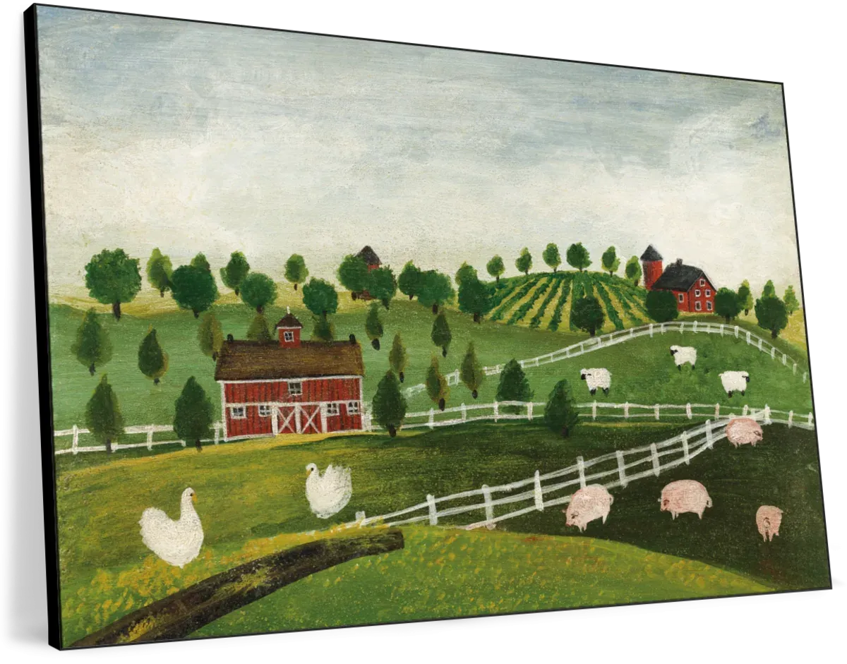 A Day At The Farm Bright Wall Art