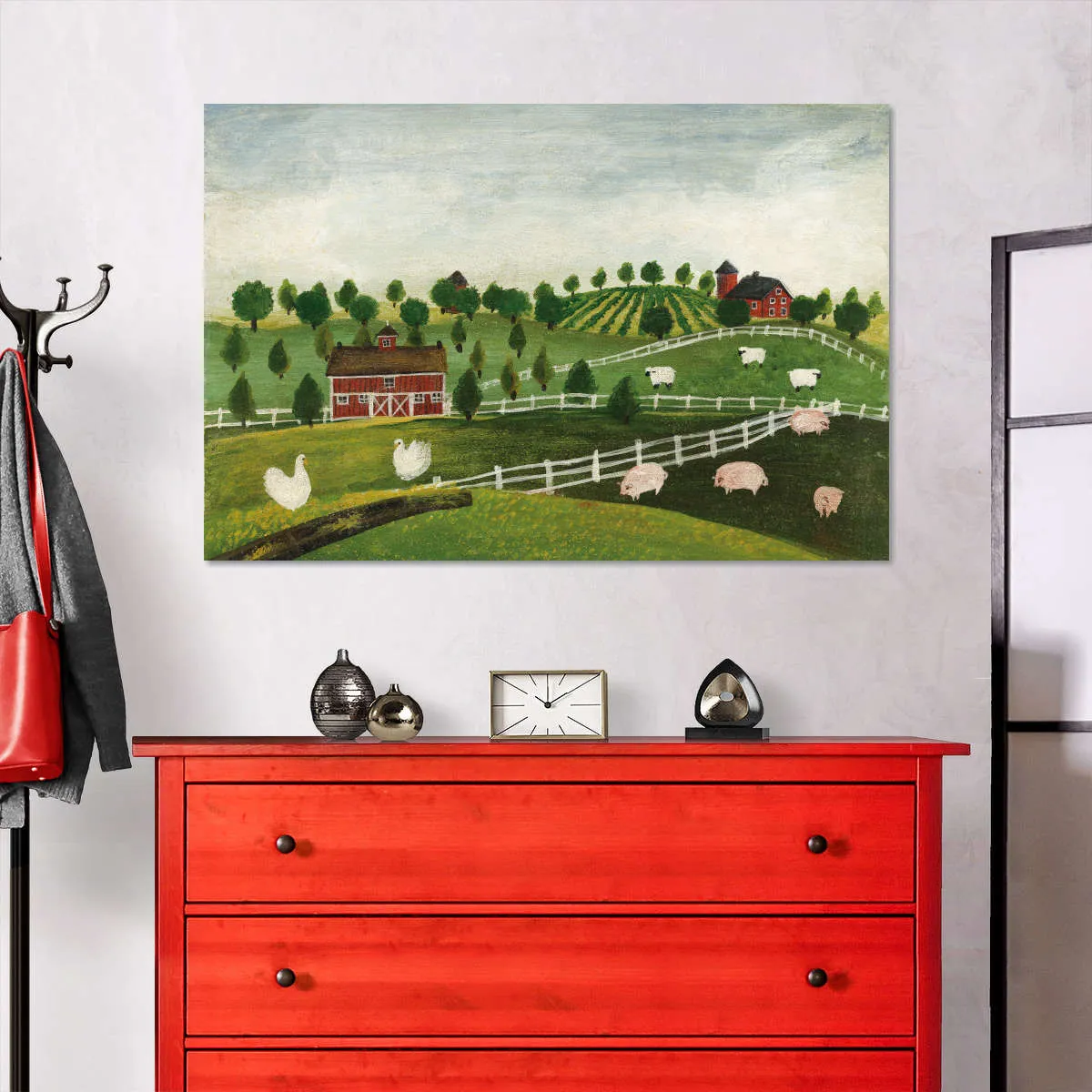 A Day At The Farm Bright Wall Art