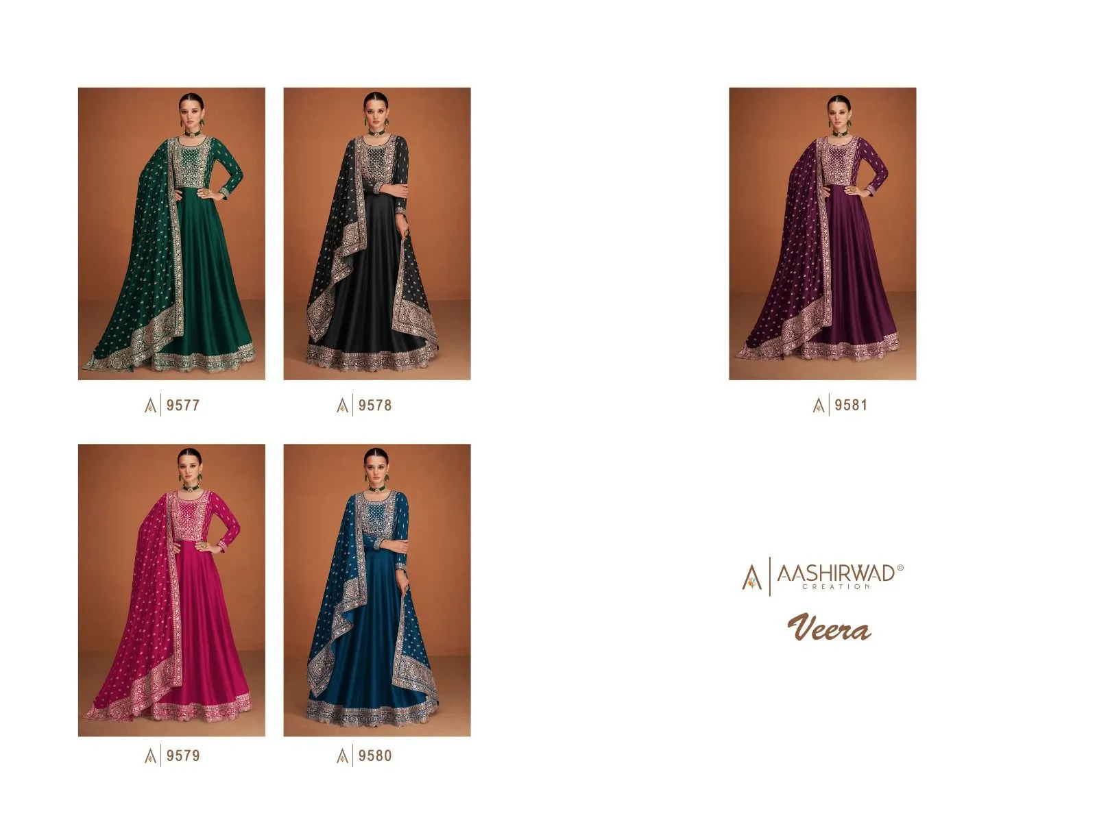 AASHIRWAD VEERA 9577 SERIES DESIGNER SUIT