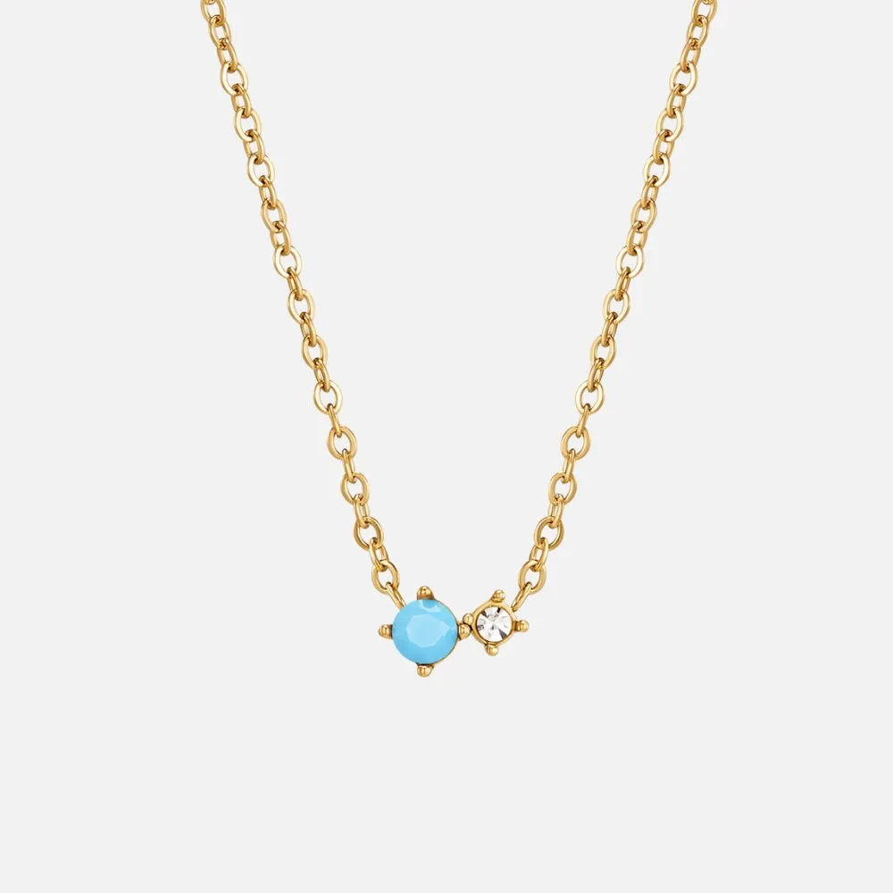 Alea Crystal Birthstone Necklace