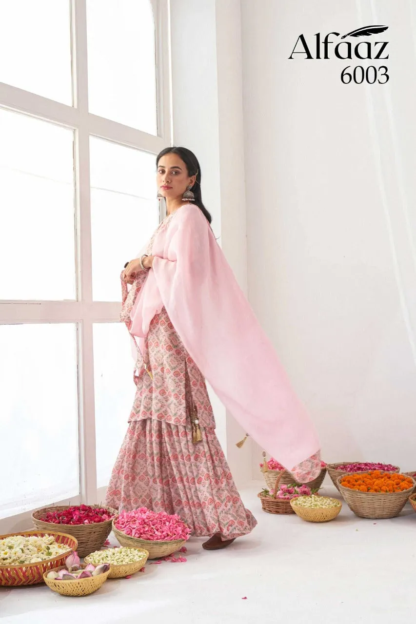 Alfaaz Vol 6 Digital Floral Print Stitch Suit