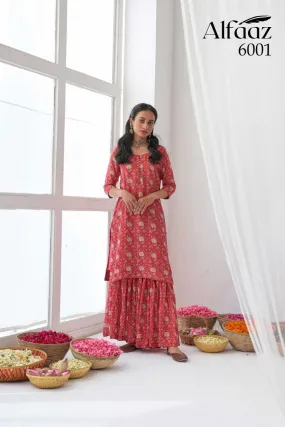Alfaaz Vol 6 Digital Floral Print Stitch Suit