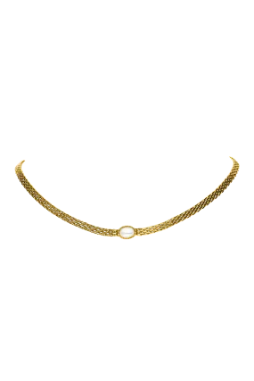Amalfi Mesh Necklace 14K Gold Plated