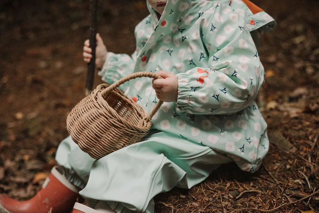 Aqua Puddle Duck Rain Overalls