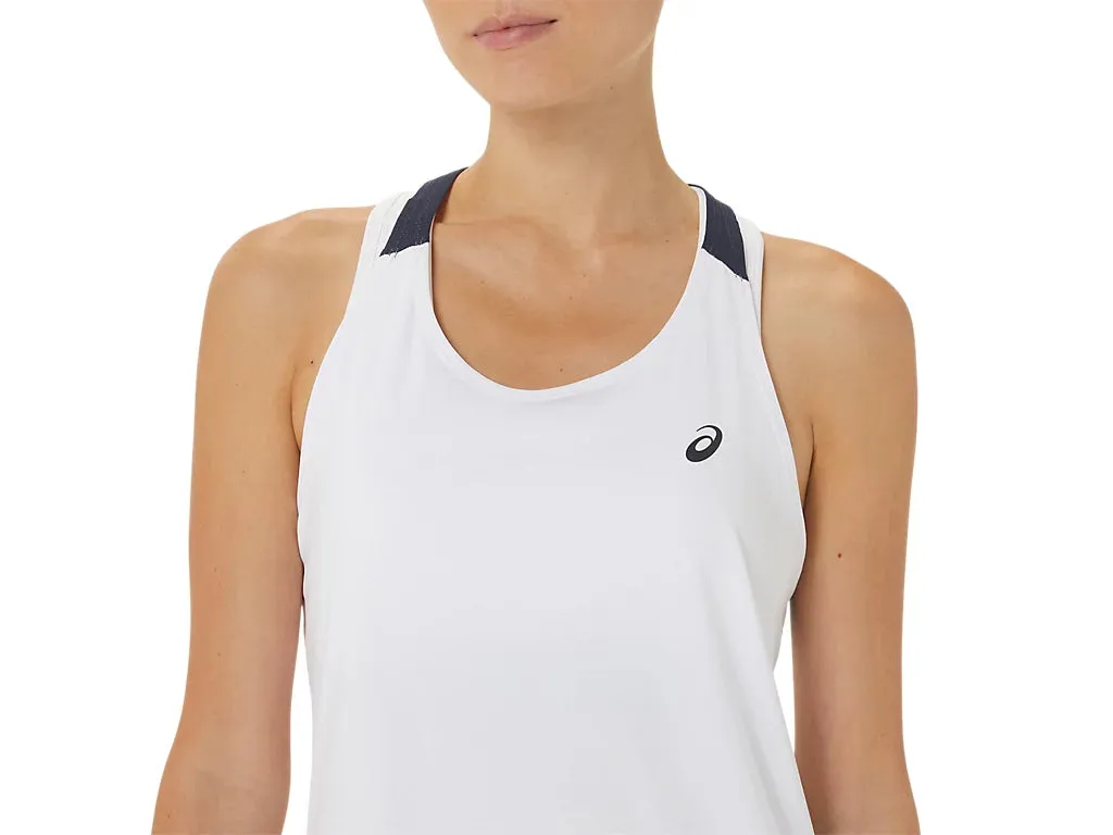 Asics Women Court Tank Brilliant White/Midnight