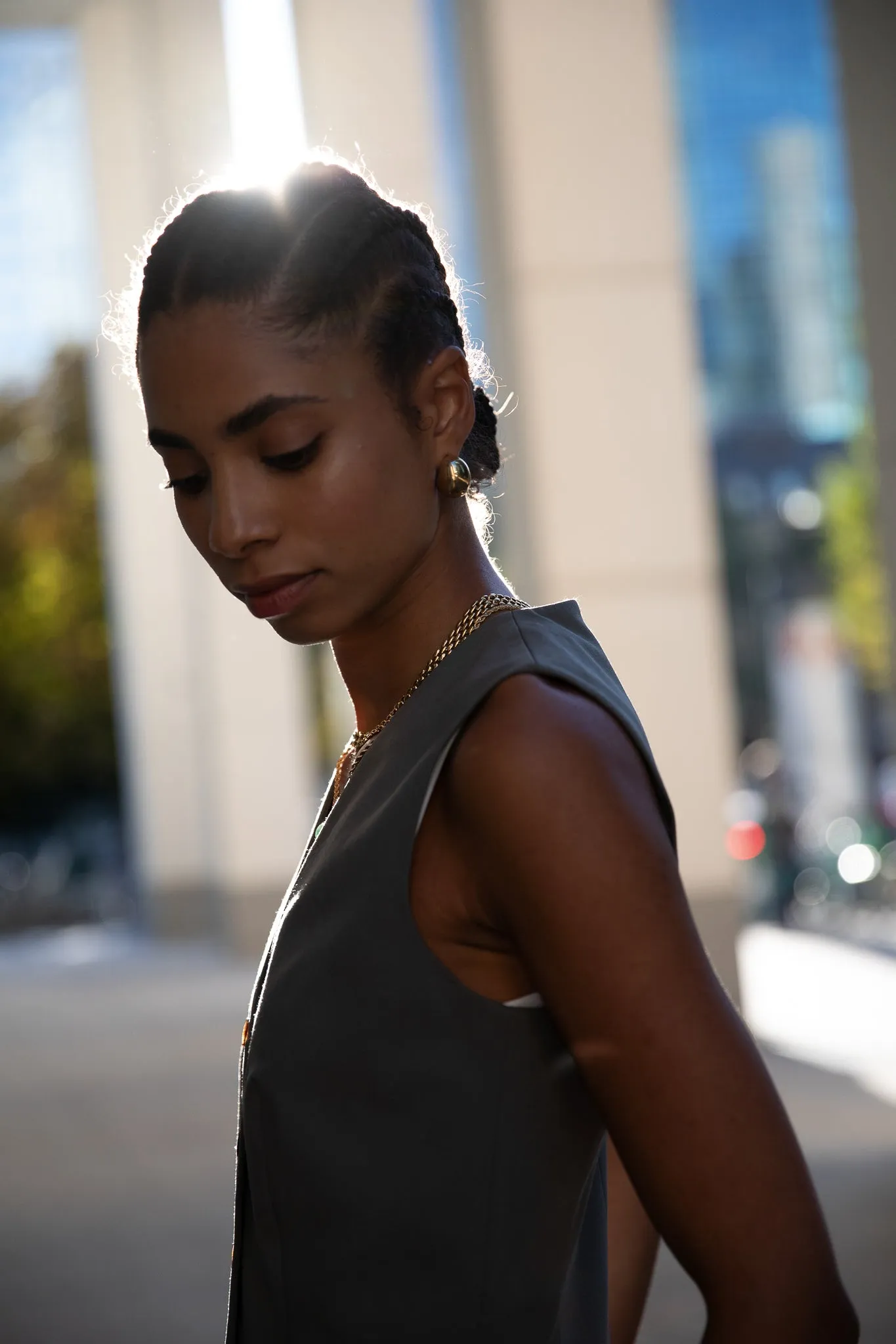 Avenue Chunky Hoops 14K Gold Plated