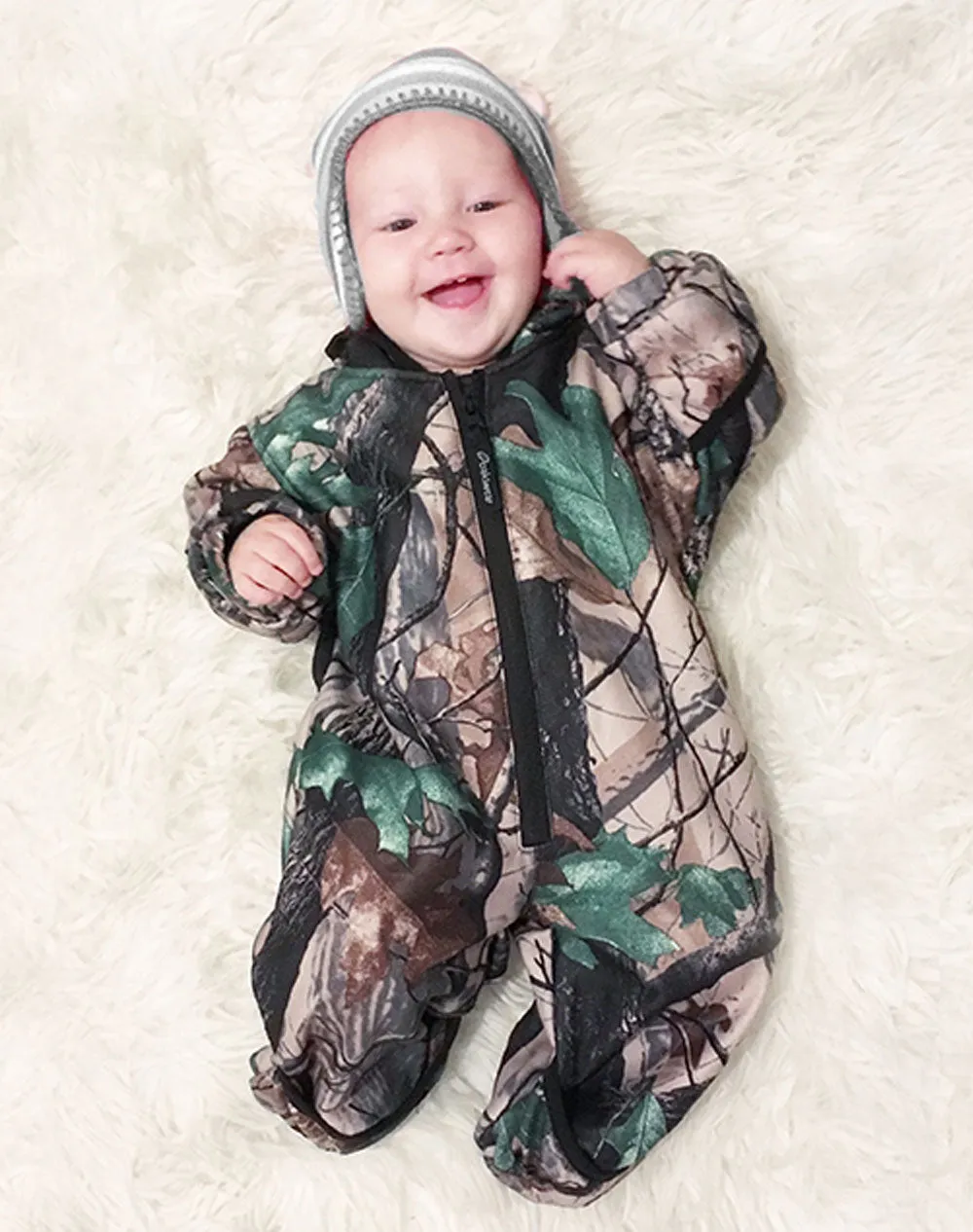 BABY SOFT SHELL BUNTING, CAMO