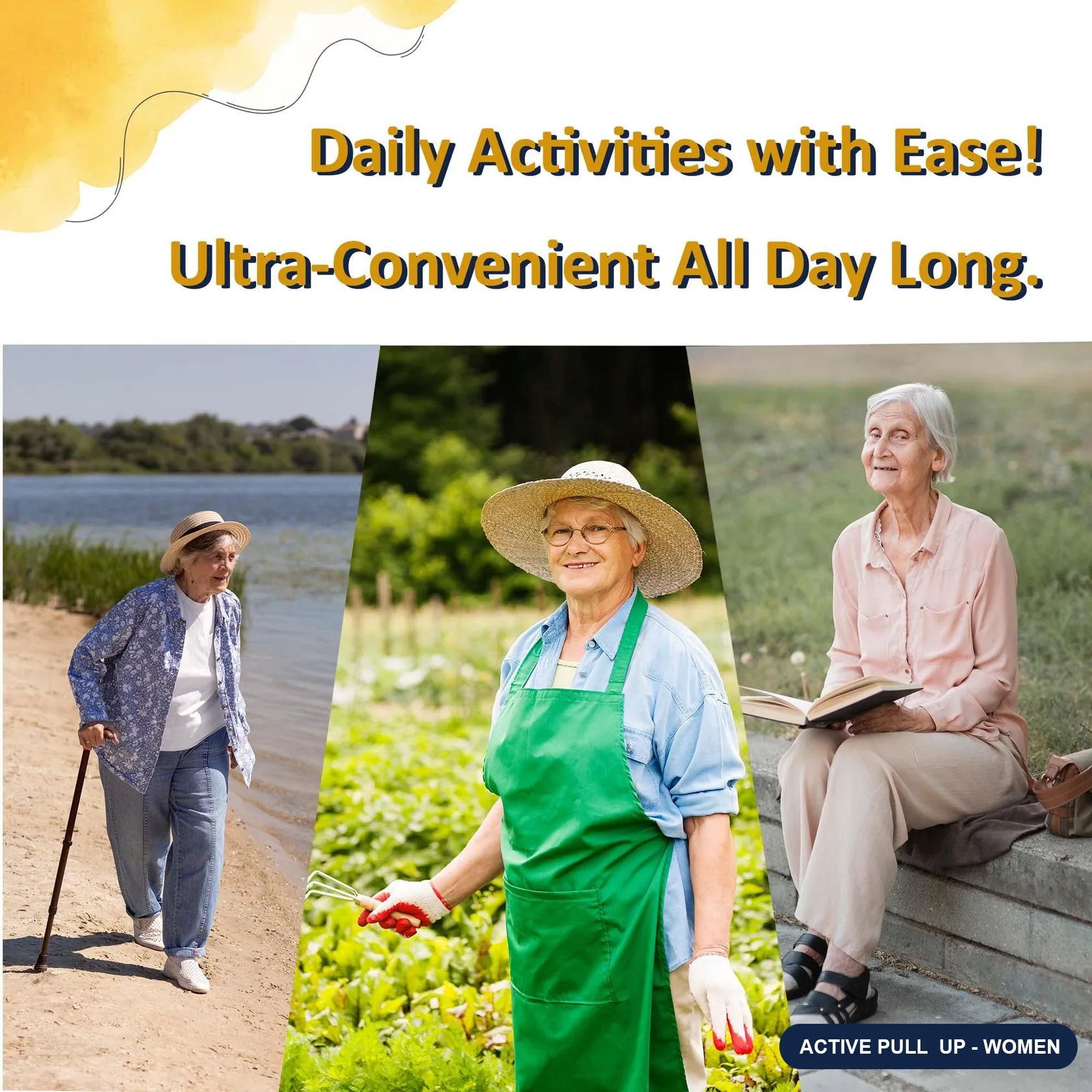 Better than Adult Diaper, Women Active Pull Up with Leak Guard for Urinary Incontinence (large Volume), Microbe Protected. Prowee Active Pull Up (Women)