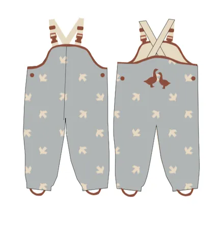Birdie Kids Rain Overalls