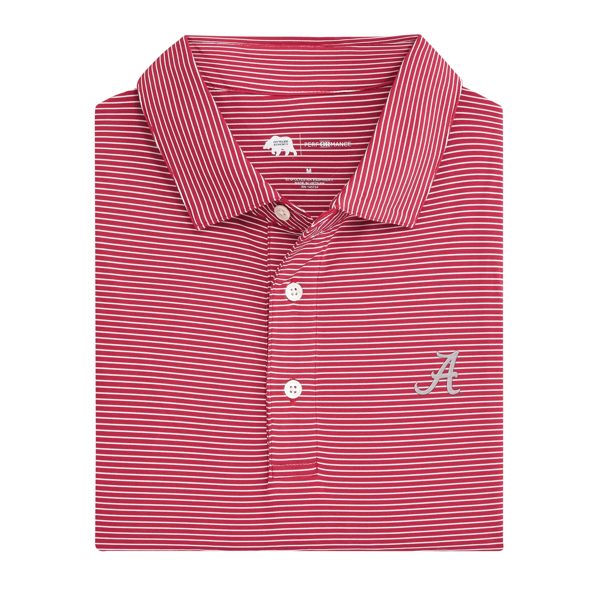 Birdie Stripe Alabama Performance Polo
