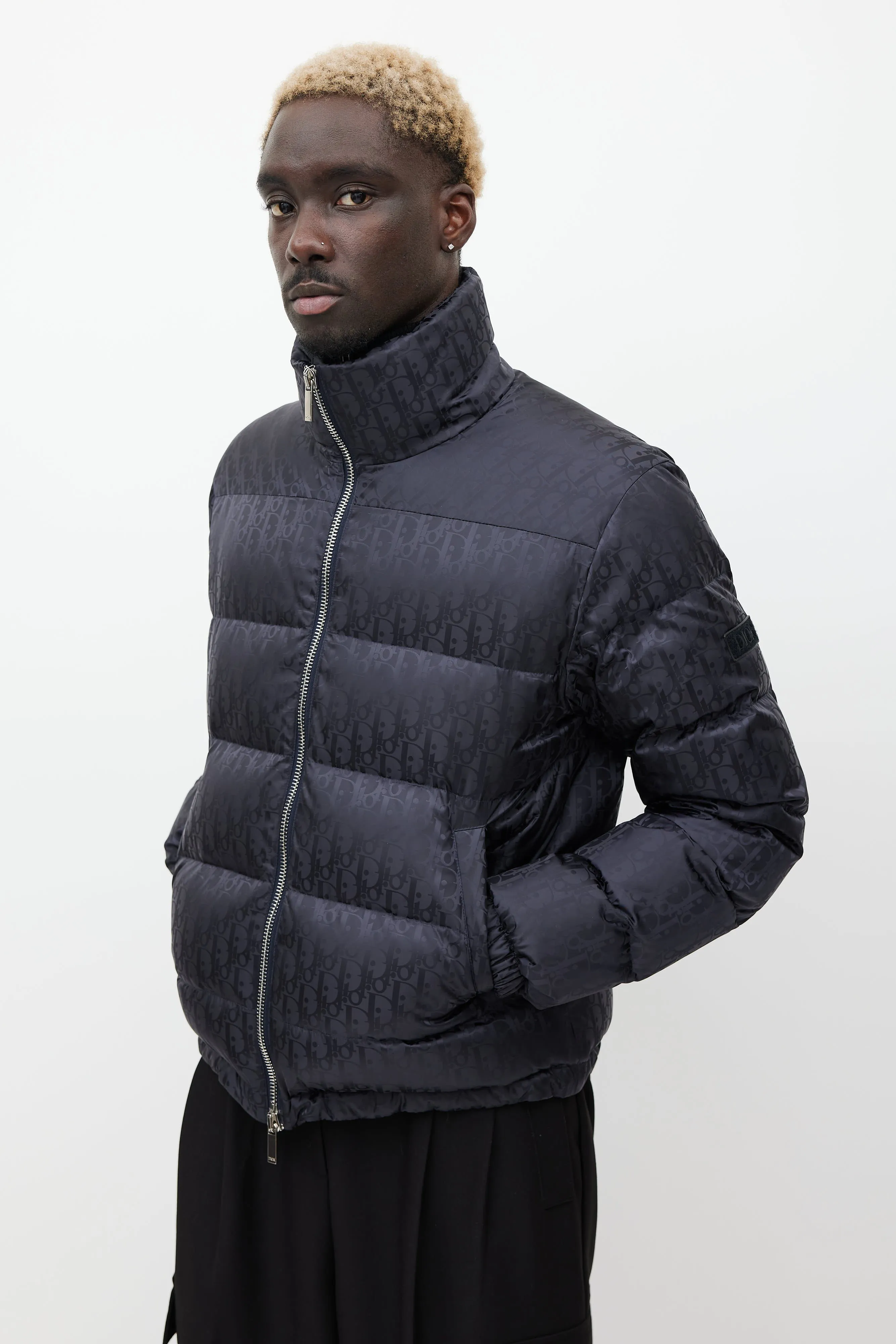 Black Oblique Monogram Down Puffer