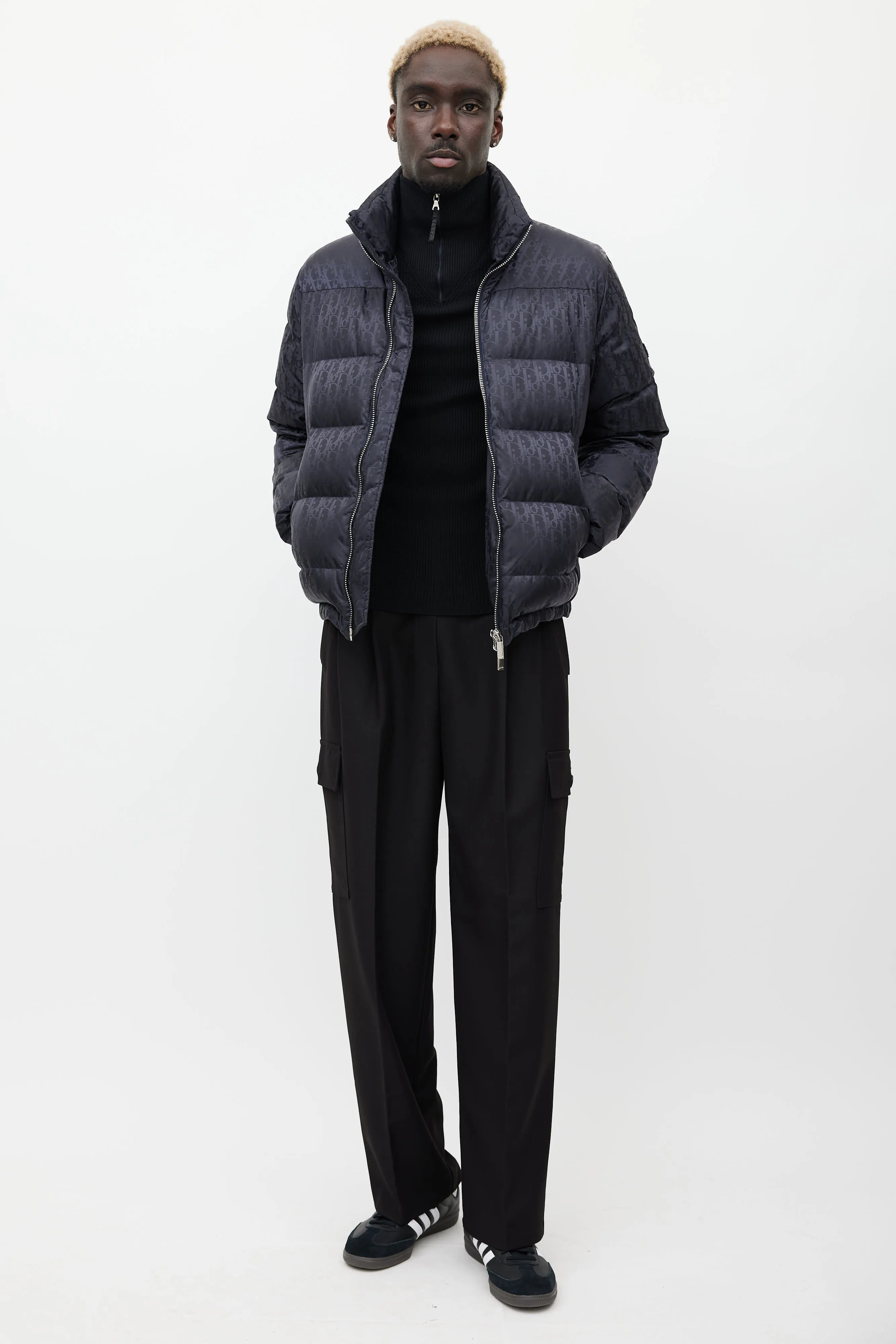 Black Oblique Monogram Down Puffer