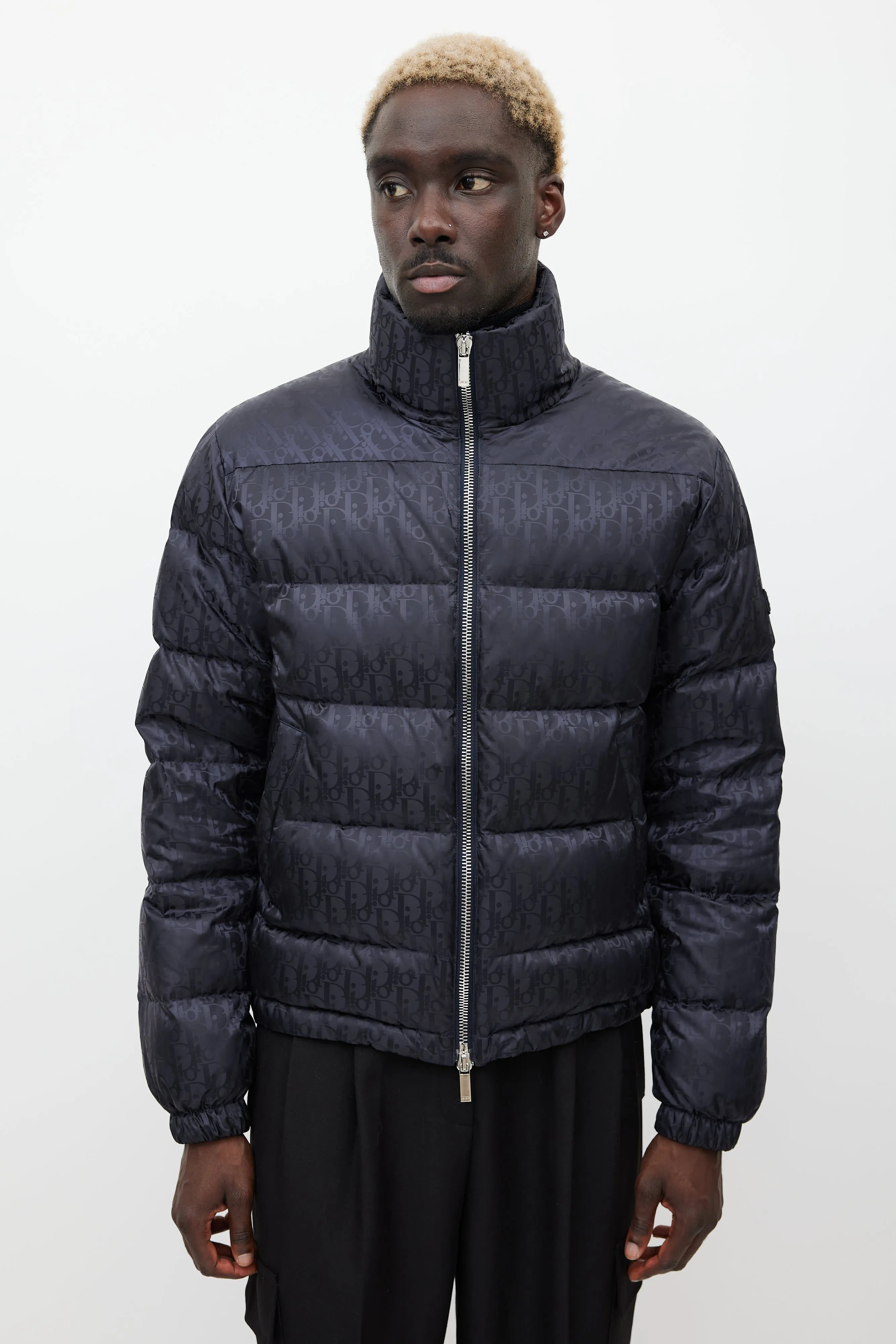 Black Oblique Monogram Down Puffer