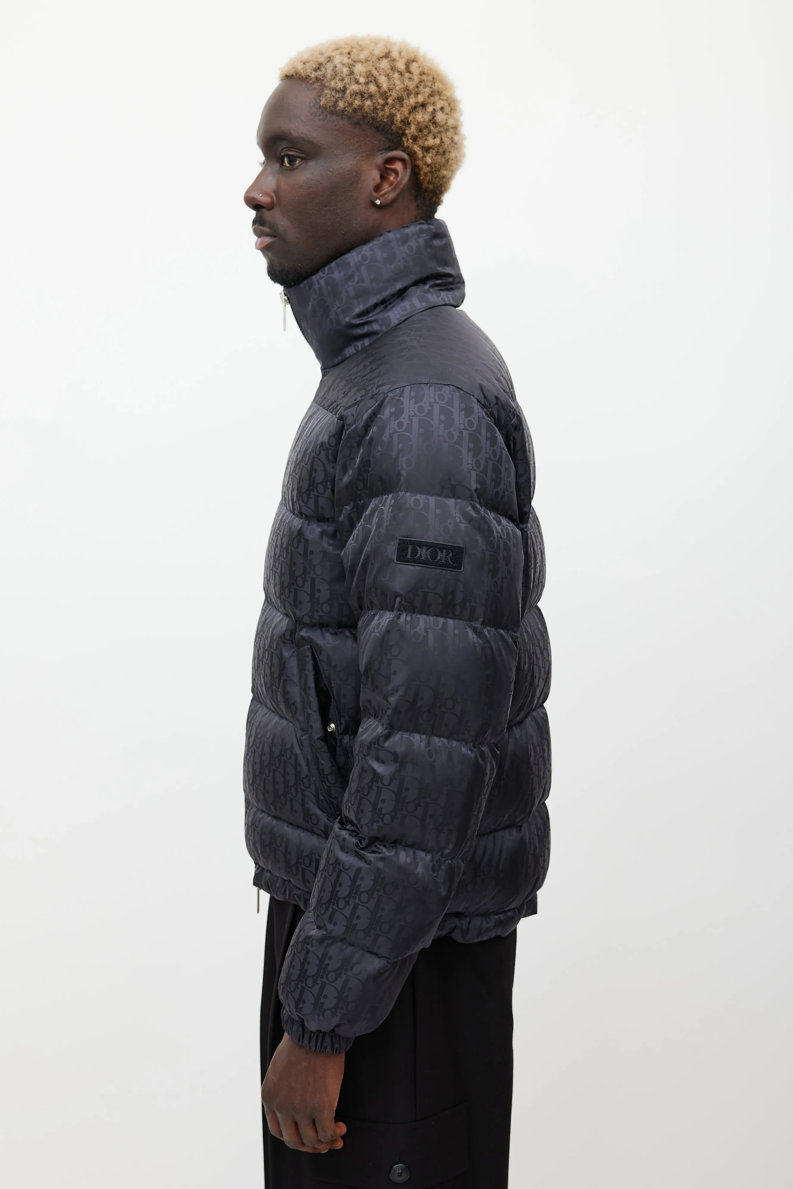 Black Oblique Monogram Down Puffer