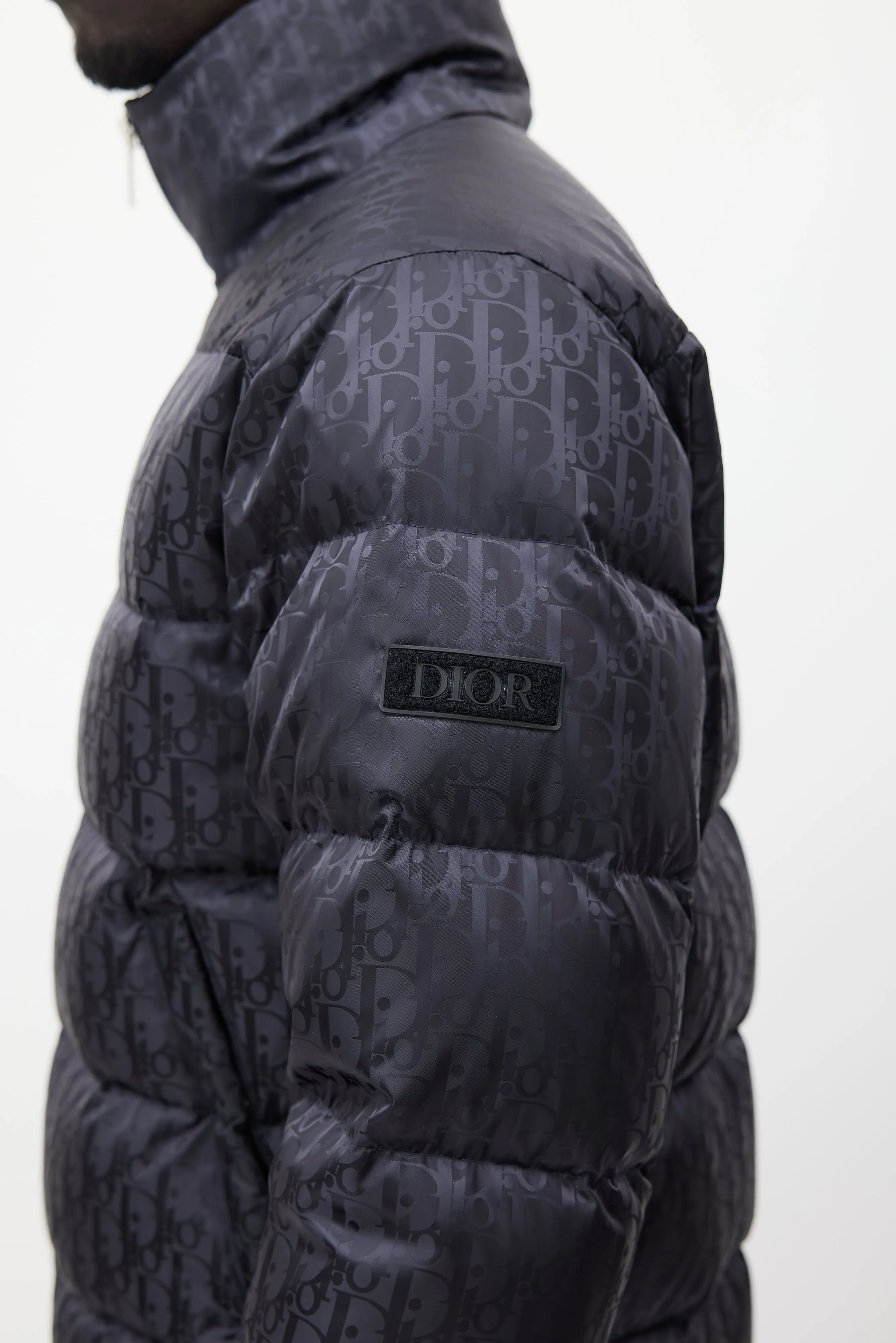 Black Oblique Monogram Down Puffer