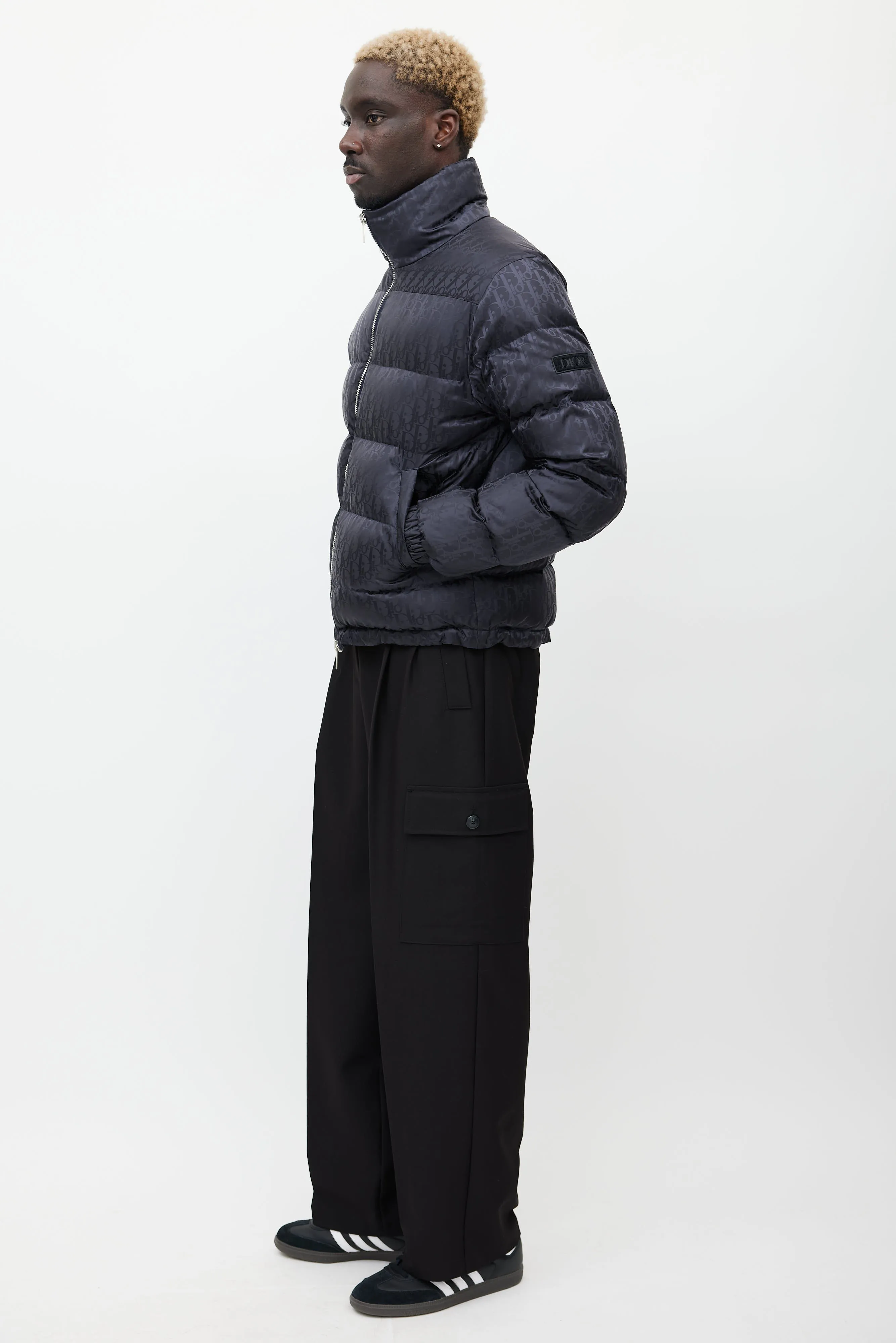 Black Oblique Monogram Down Puffer