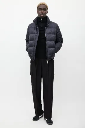 Black Oblique Monogram Down Puffer