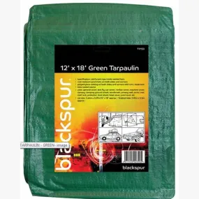 Blackspur Tarpaulin Green 12ft x 18ft