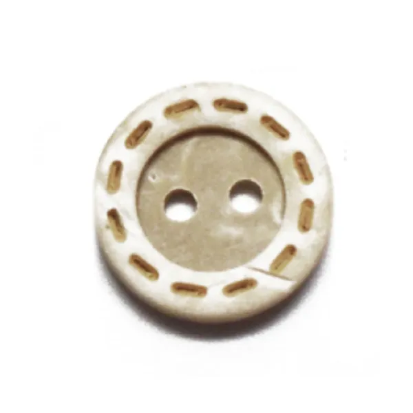 Buttons: Coconut Shell Stitches 2 Holes 15 mm