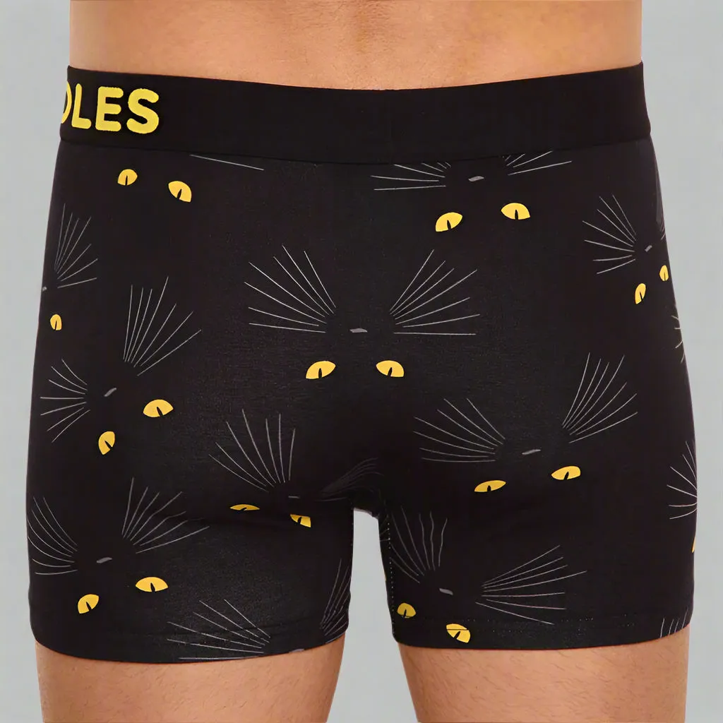 Cat Eyes Mens Boxer Short Trunks