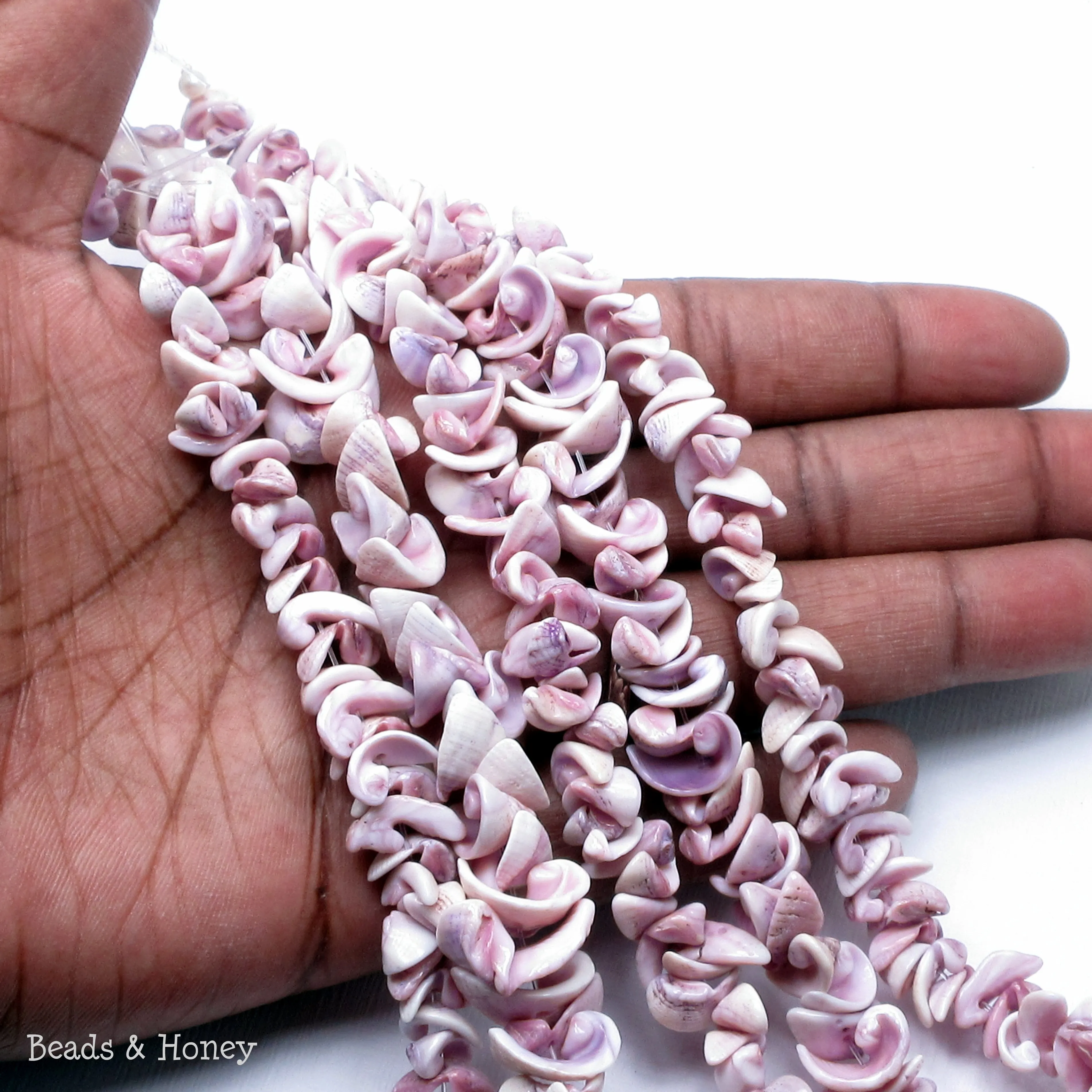 Cebu Beauty Shell Crazy Cut/Spiral 8mm-12mm (8-Inch Strand)