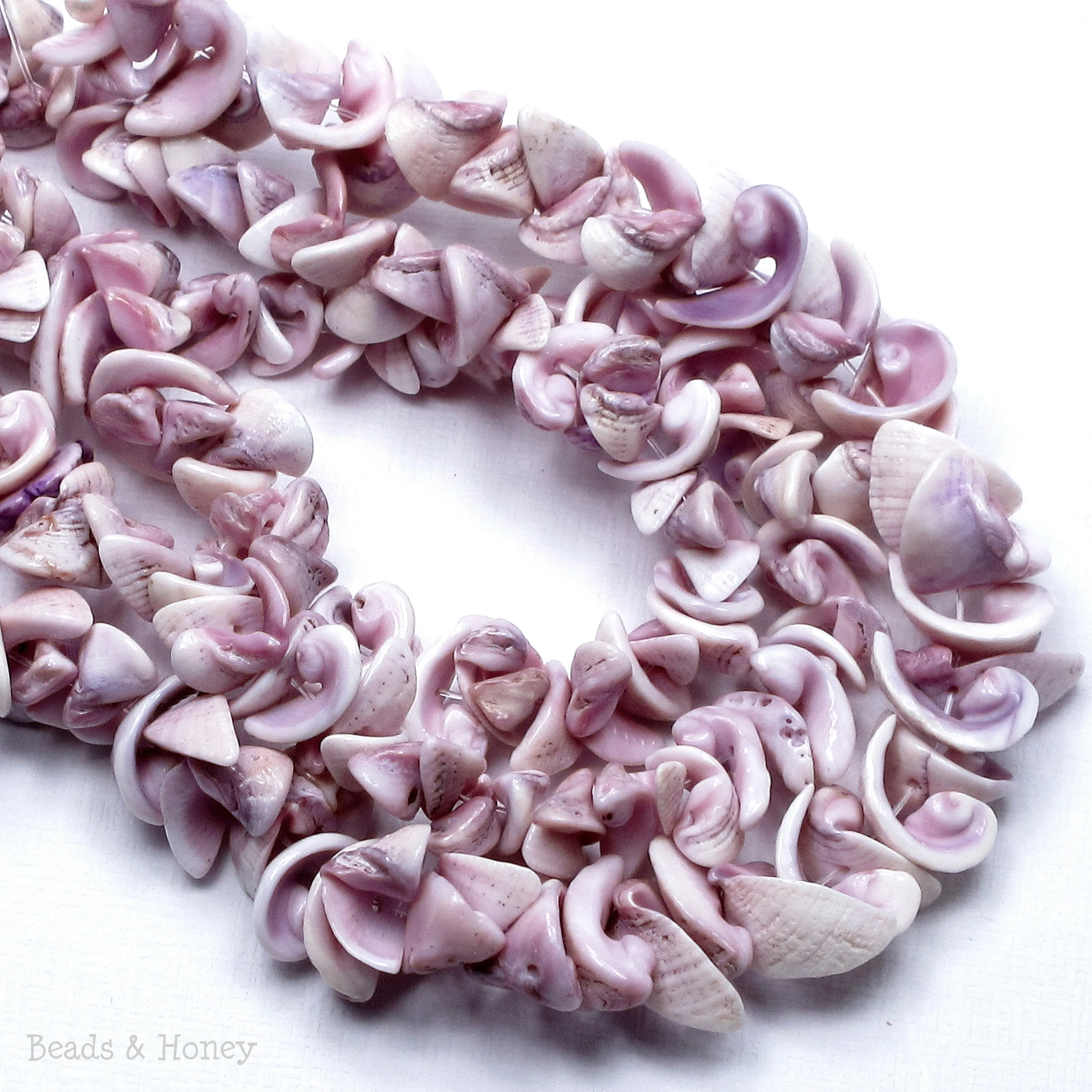 Cebu Beauty Shell Crazy Cut/Spiral 8mm-12mm (8-Inch Strand)