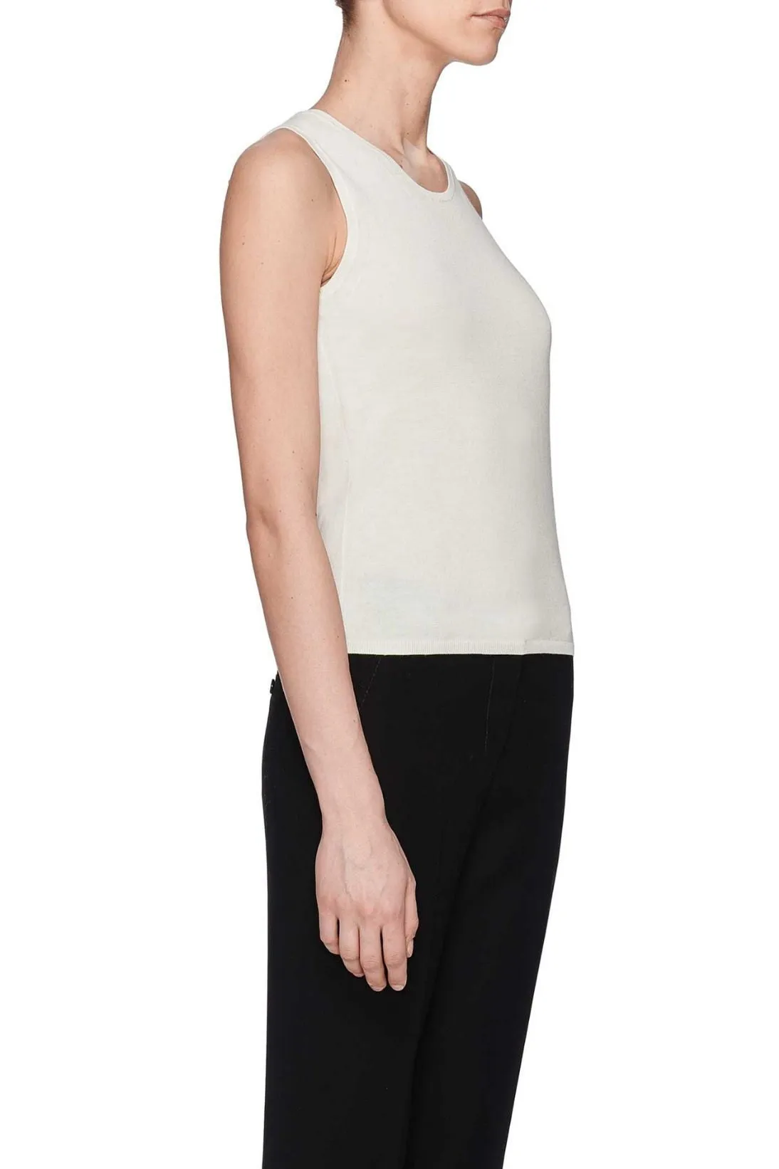 COTTON CREWNECK SHELL