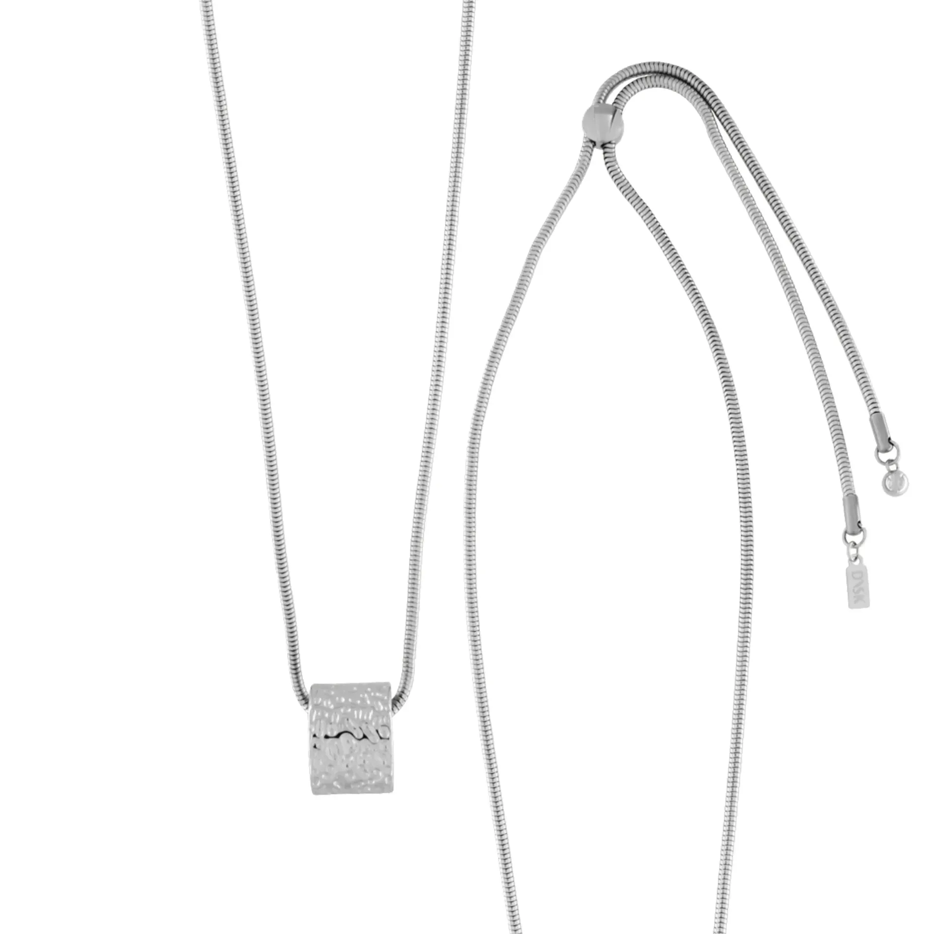 Courage Waterproof Adjustable Irregular Statement Necklace Silver Plating
