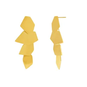 Courage Waterproof Geometric Statement Earring 18K Gold Plating