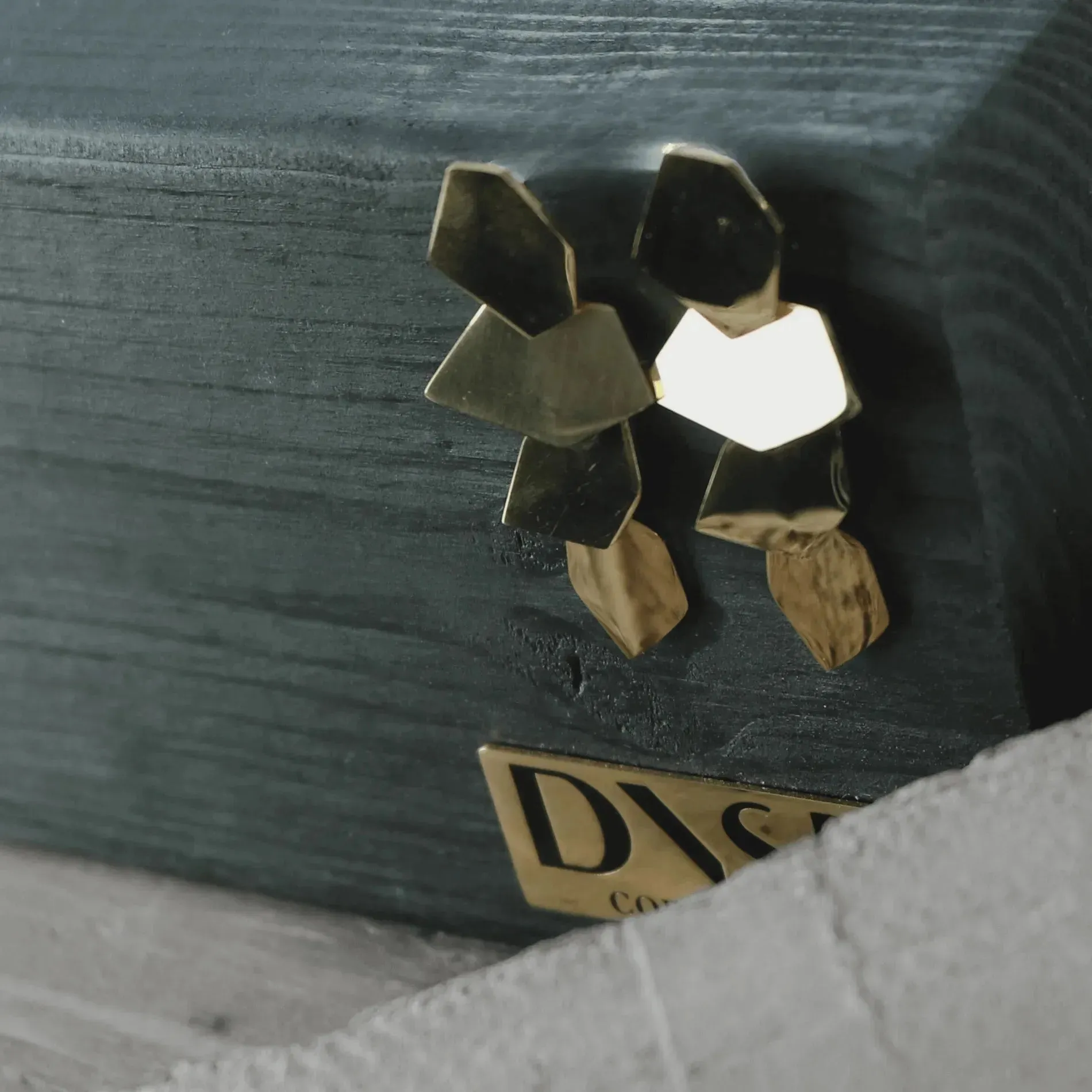 Courage Waterproof Geometric Statement Earring 18K Gold Plating