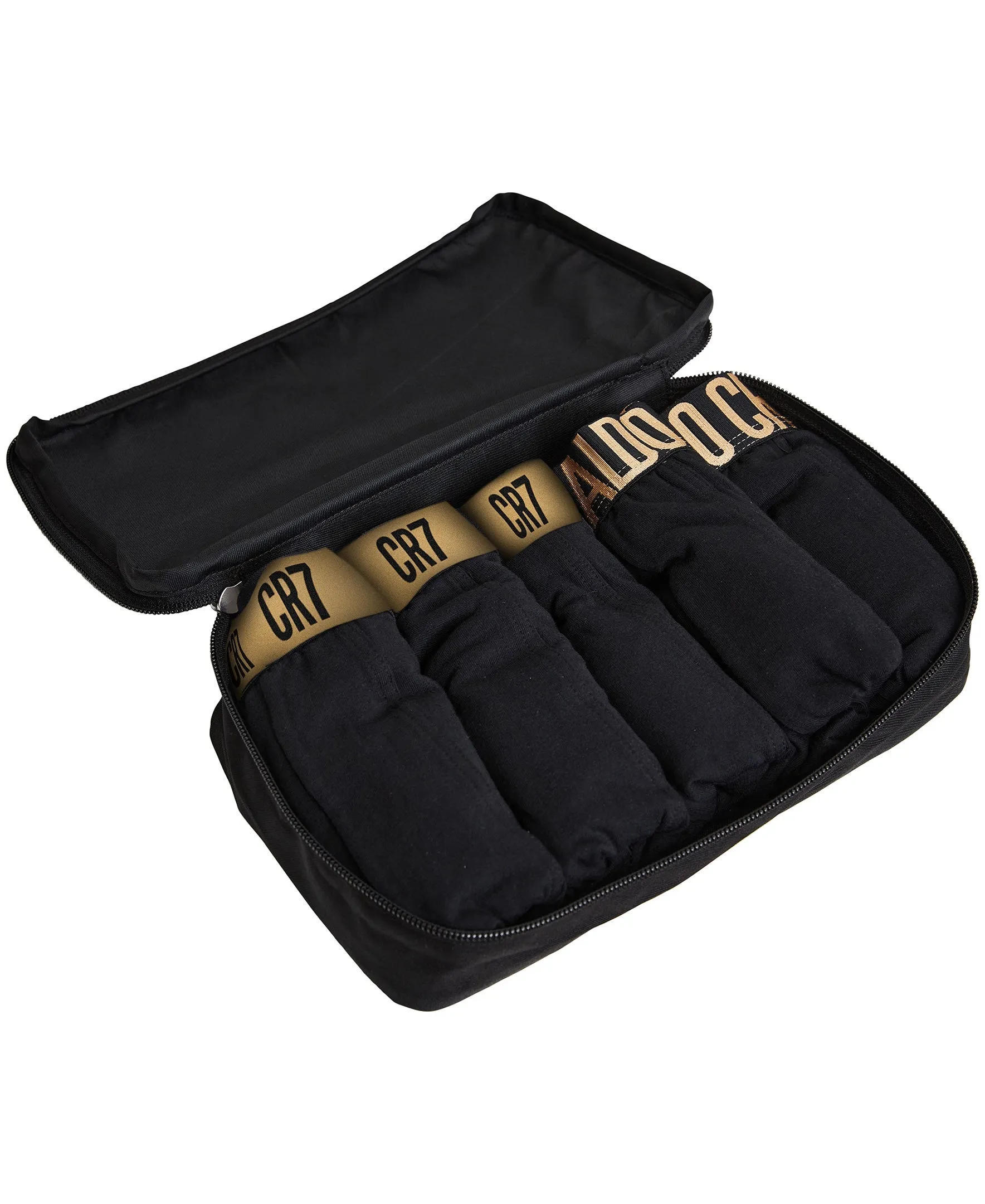CR7 Men's Trunk 5-Pack in CR7 Travel Zip Bag