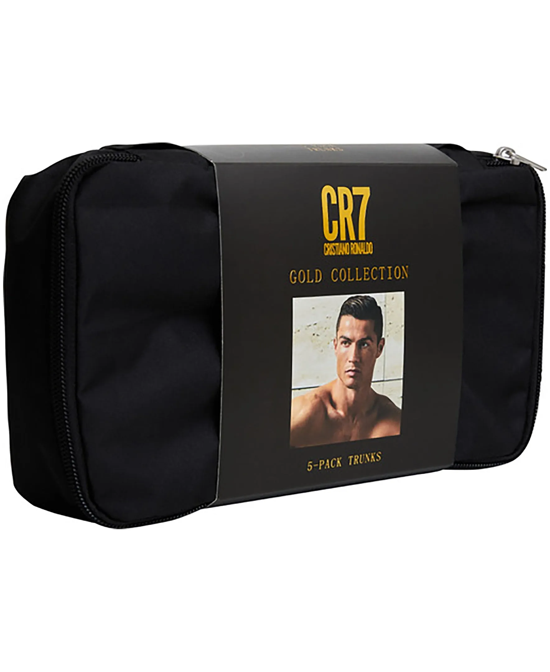 CR7 Men's Trunk 5-Pack in CR7 Travel Zip Bag