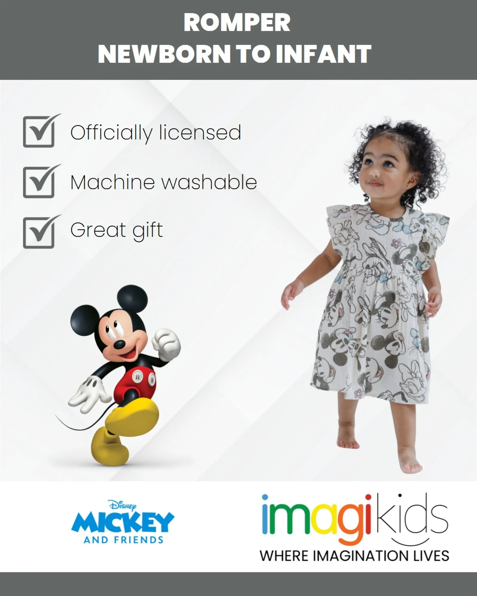 Disney Mickey Mouse Cotton Gauze Dress