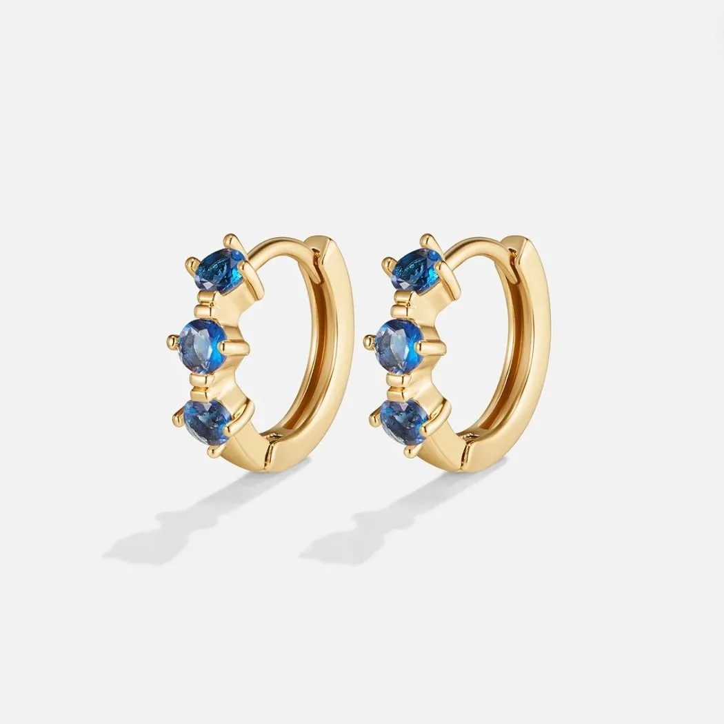 Dreamy Crystal Birthstone Hoops