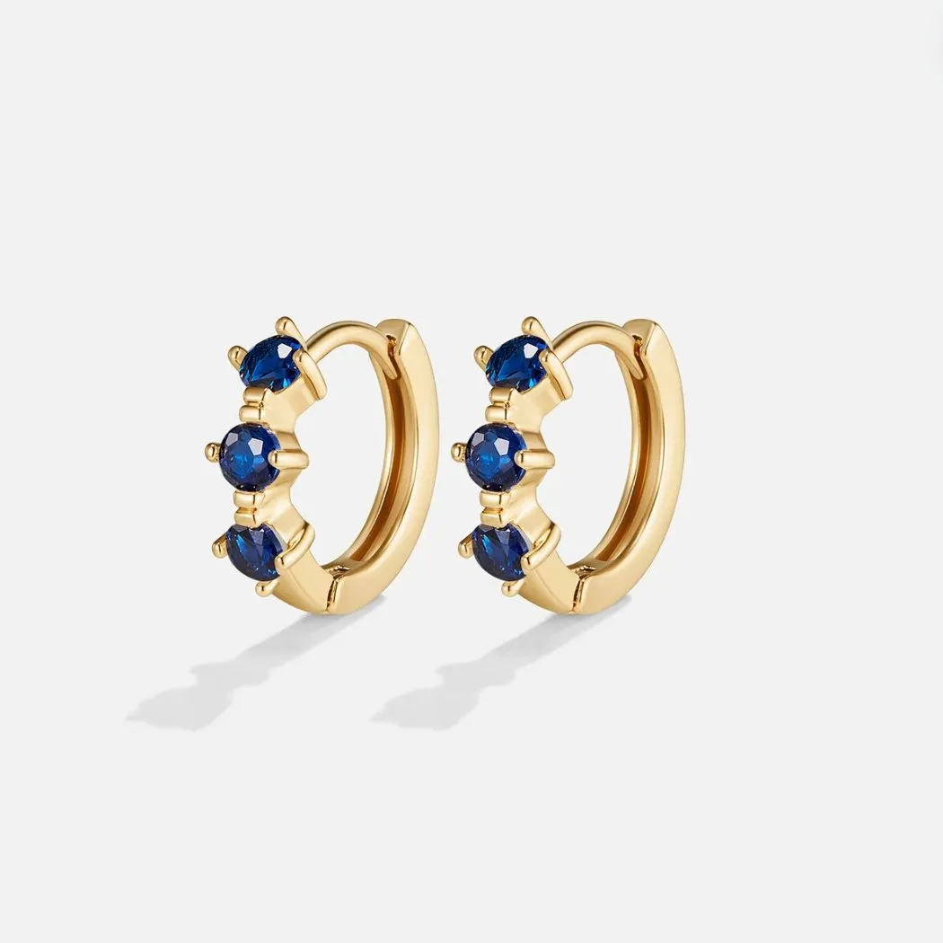 Dreamy Crystal Birthstone Hoops