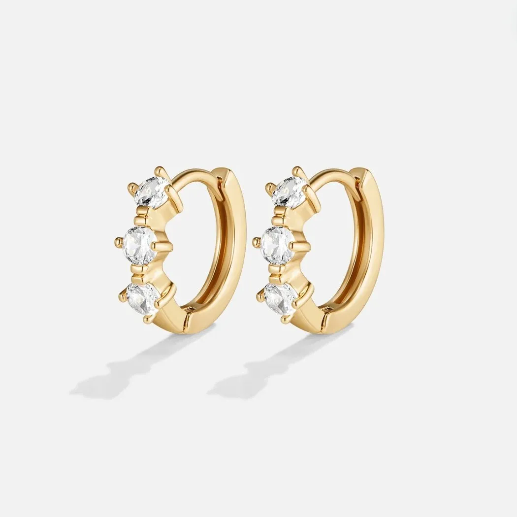 Dreamy Crystal Birthstone Hoops