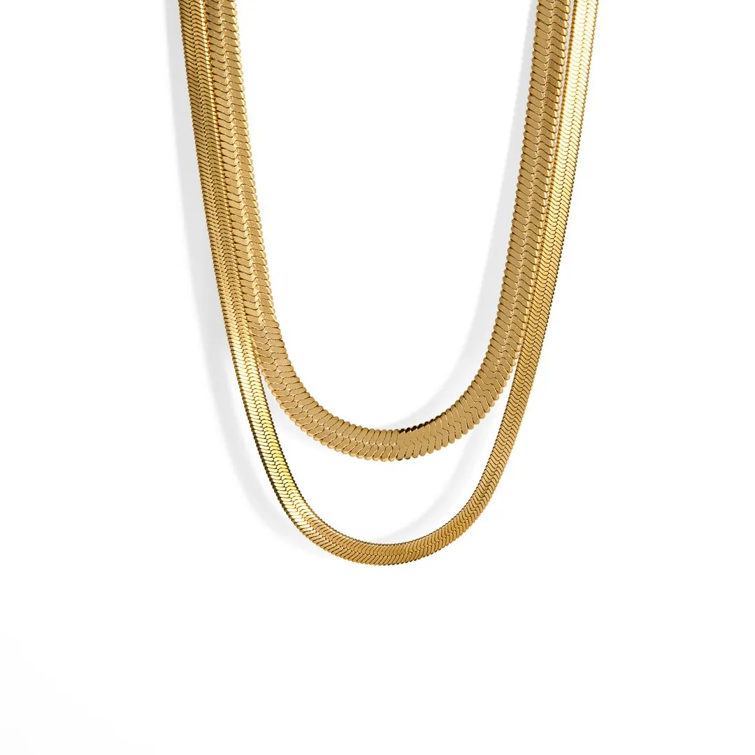 DUAL SNAKE NECKLACE