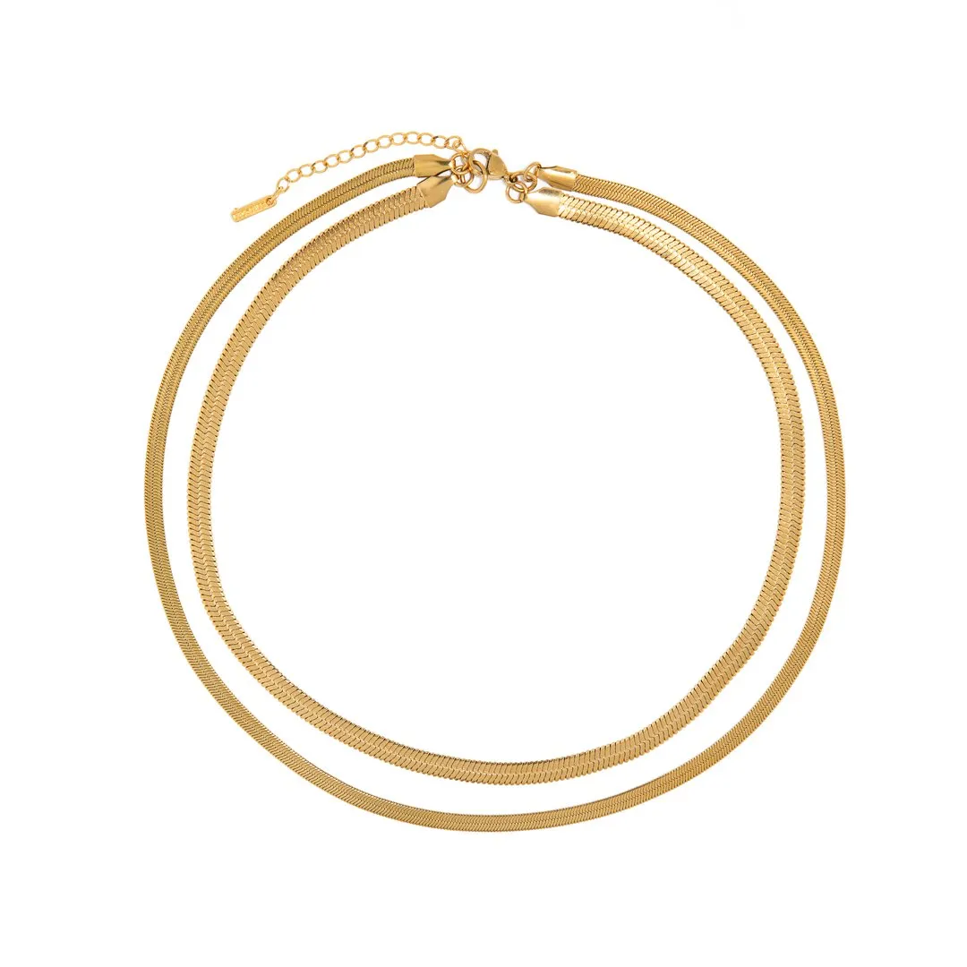DUAL SNAKE NECKLACE