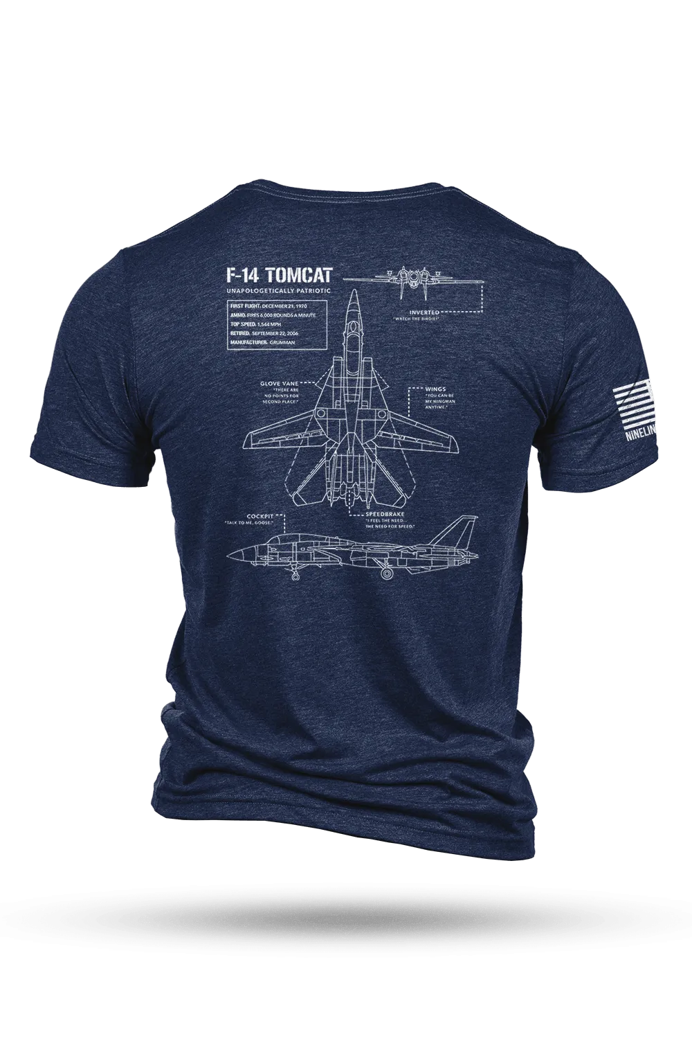 F-14 Tomcat Schematic - T-Shirt